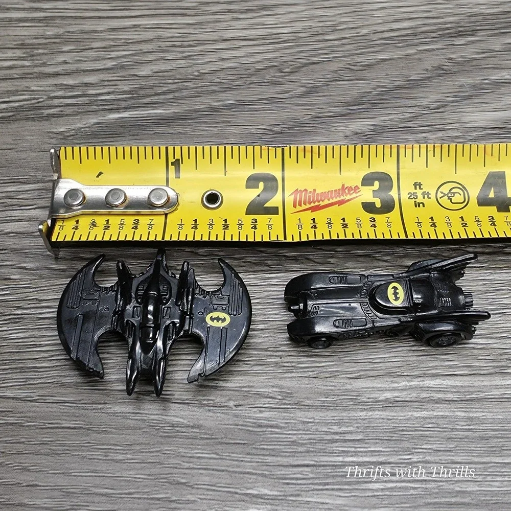 Vintage Batman 1989 ERTL Diecast Batmobile & Batwing - Michael Keaton Tim Burton